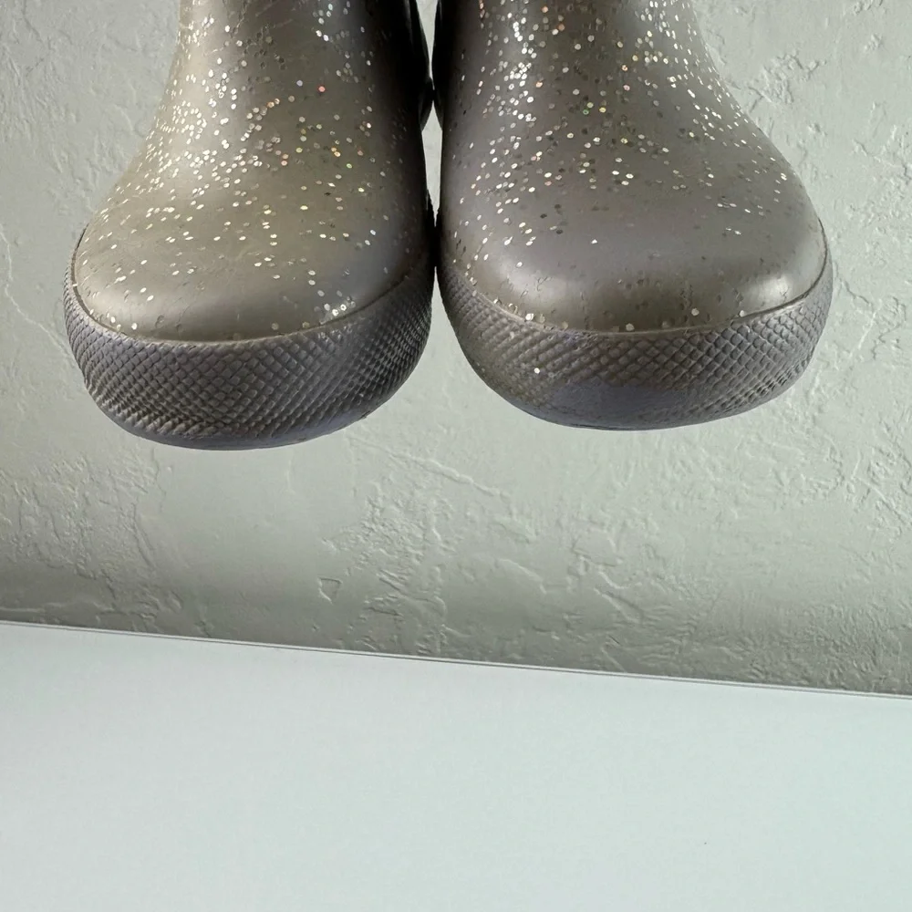 Hunter Rain Boots Kids First‎ Classic Glitter Purple Lavender Sparkle Rubber